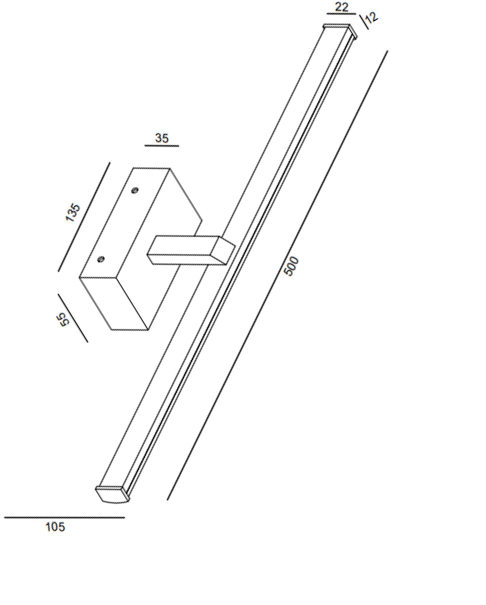 Fabas Luce LED-Wandspiegel 3361-26-138