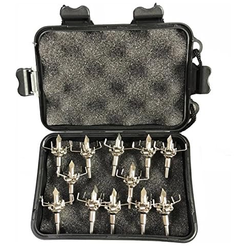 e5e10 12PK Archery Judo Broadheads Points Tips 100Grain Paw Point Arrowheads for Hunting Small Animals (Sharphead) Cover