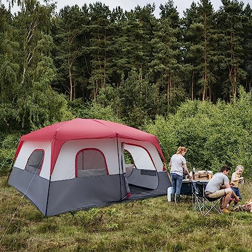 Carpa para camping familiar para 14 personas, 2 habitaciones miniatura 7