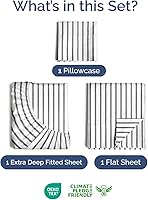 Vista 327 de Extra Deep Pocket Split King Sheets - 5 Piece Breathable & Cooling Bed Sheets - Hotel Luxury Bed Sheet Set - Soft, Wrinkle Free & Comfy - Easily