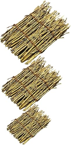 Miniatura 1 de Mikinona 3pcs Arreglo de sushi de bambú Mini bandeja de hielo decoraciones japonesas decoración de bambú plato sashimi producto fotografía