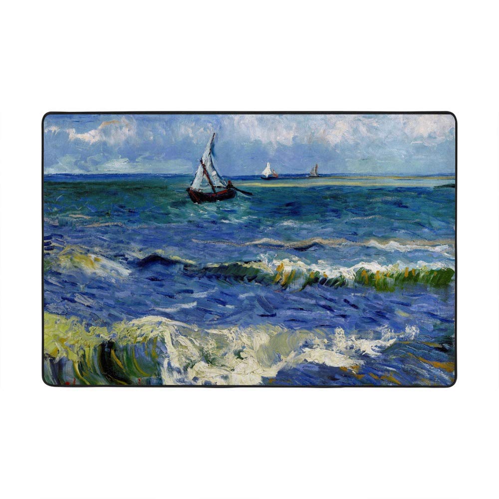 Tapis de sol mer nautique pour salon contemporain et décoration de maison chaleureuse