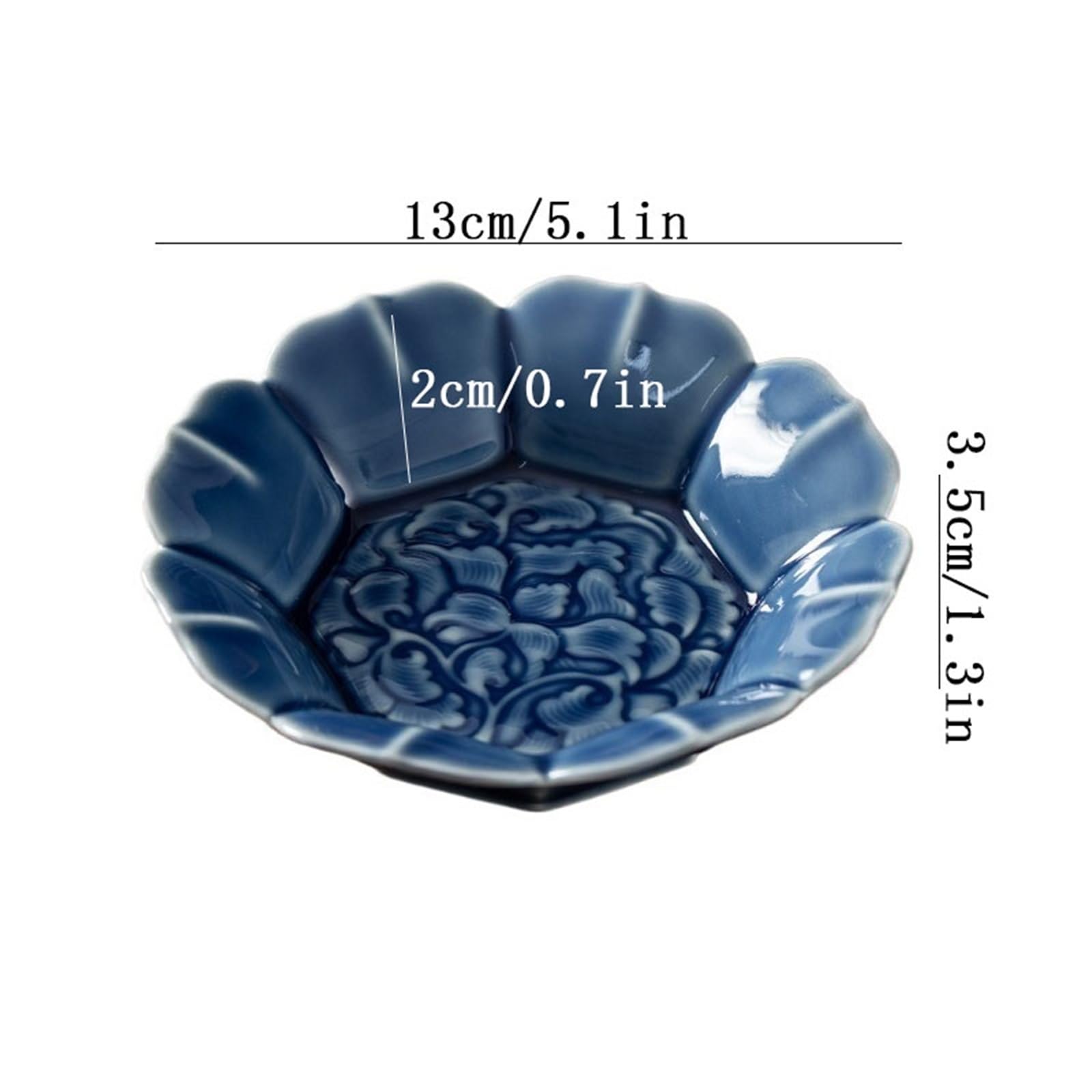 Sottovasi per Fiori Piattino Floreale con Vassoio raccogligocce in Ceramica a Forma di Fiore Vaso