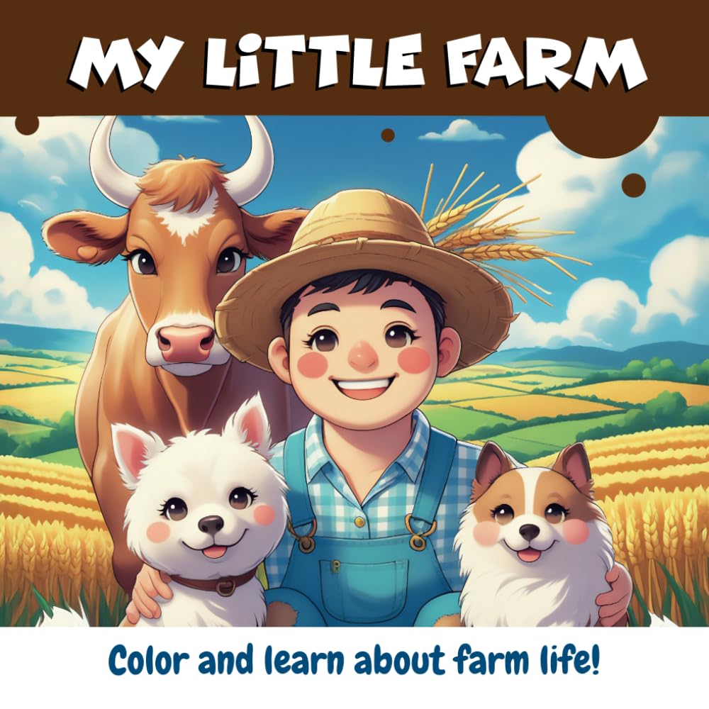 My Little Farm: Color and learn about farm life!