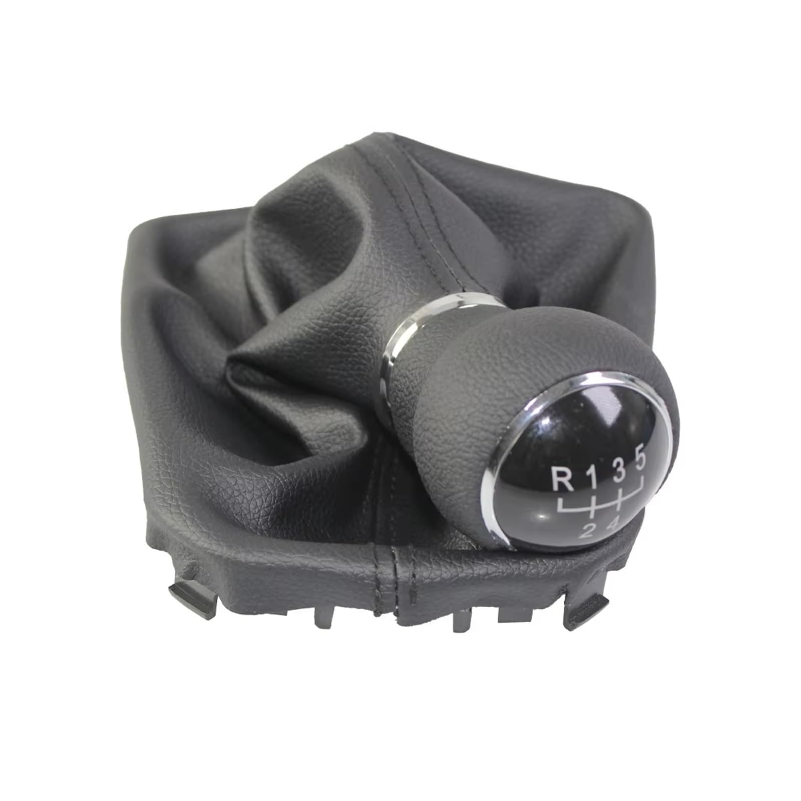 SRVSQTPTVK Car Shift Knob Manual 5/6 Speed Gear Shift Knob PU Gaiter Boot LHD for Seat for Ibiza V 6F for Arona KJ 2017-2025 6F0711113N(5 Speed)