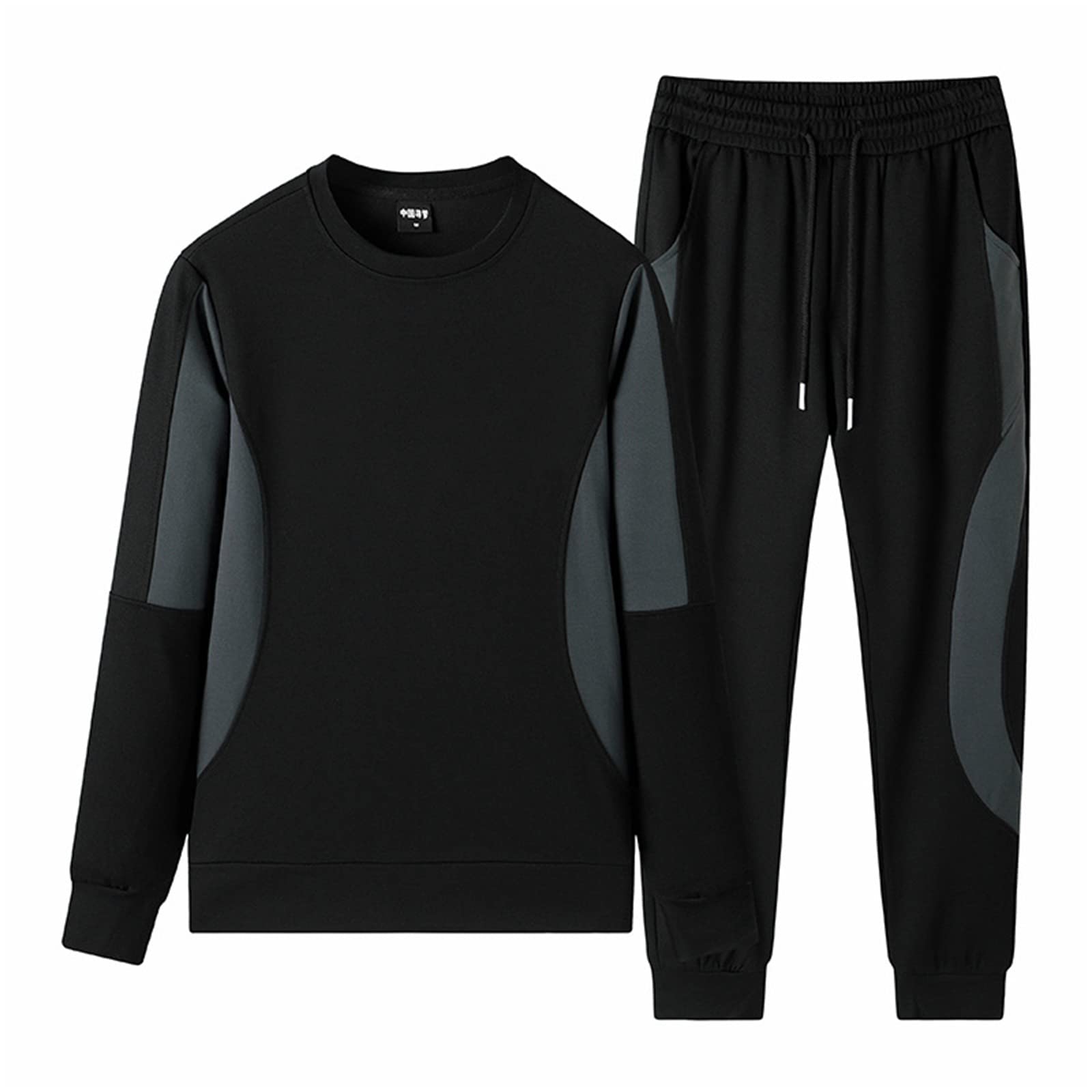 WFEIMen's Tracksuit Sport Suit Men Sports Suits Loose Tracksuits Mens Spring Autumn Fitness Running suits Set