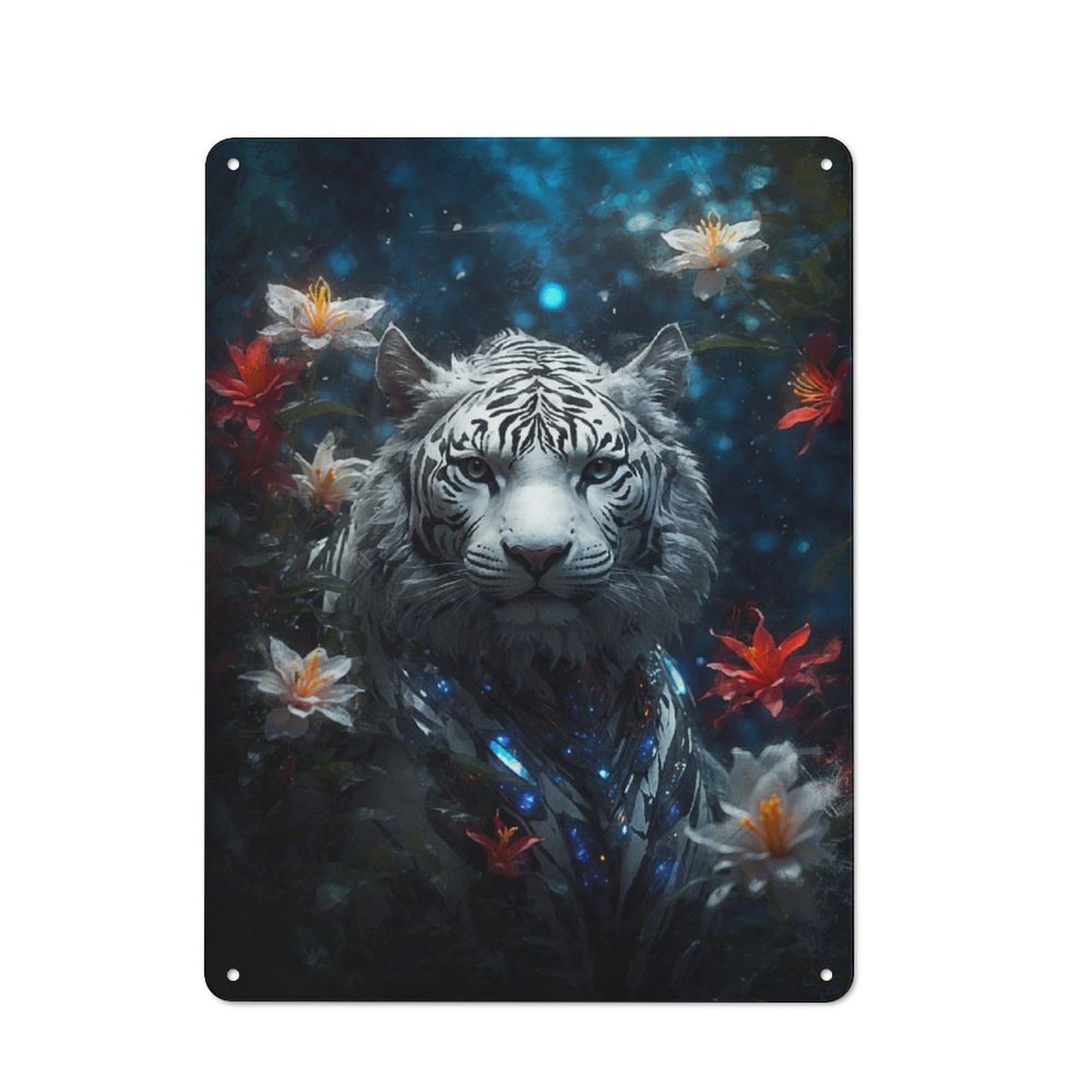 Junmoney Sentinel Of The Forest Vintage Tin Sign 40X30cm With For Guest Room Or Hallway, For Themed Room Decoration, For Vintage Wall Decor Fans