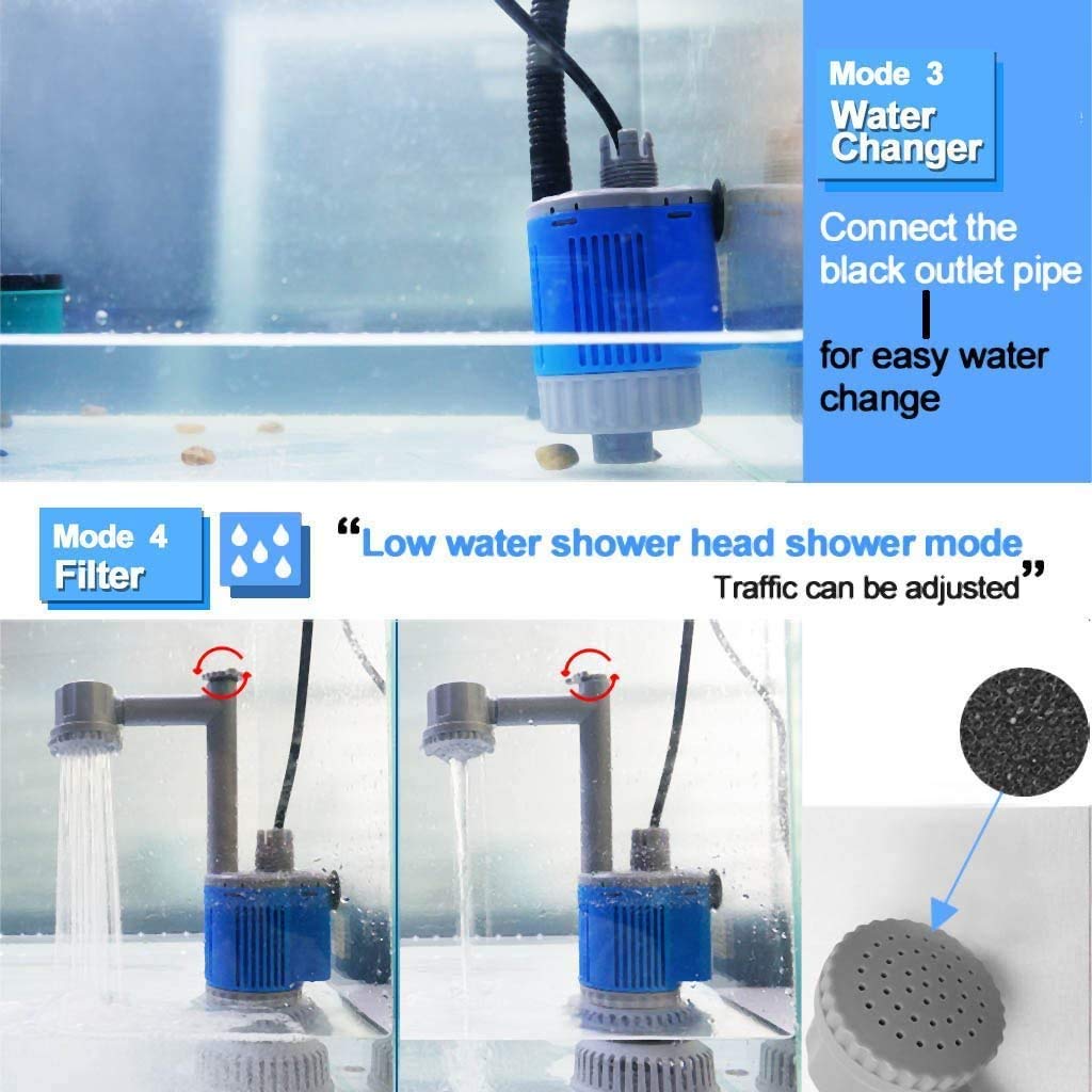 UPETTOOLS Aquarium Gravel Cleaner Electric Automatic Removable Vacuum