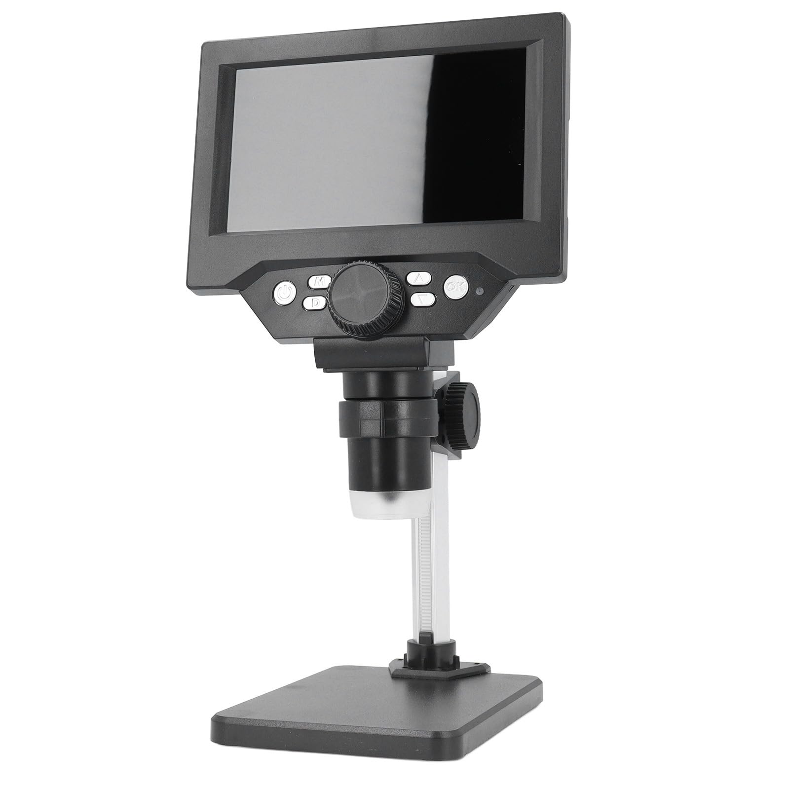 Cryfokt Mikroskop Cyfrowy z Wyświetlaczem LCD HD o Przekątnej 5,5 Cala, rozdzielczością 10 MP, Powiększeniem 1000x, 8 Diodami LED, Ręcznym Ustawianiem Ostrości, do Kontroli i Spawania