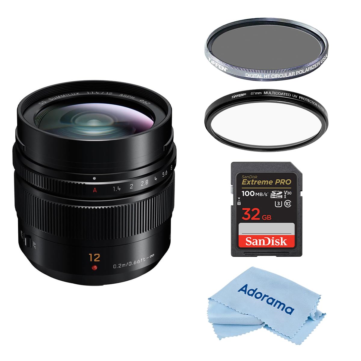 Panasonic LUMIX G Leica DG Summilux Lens, 12mm, F1.4 ASPH, Wide