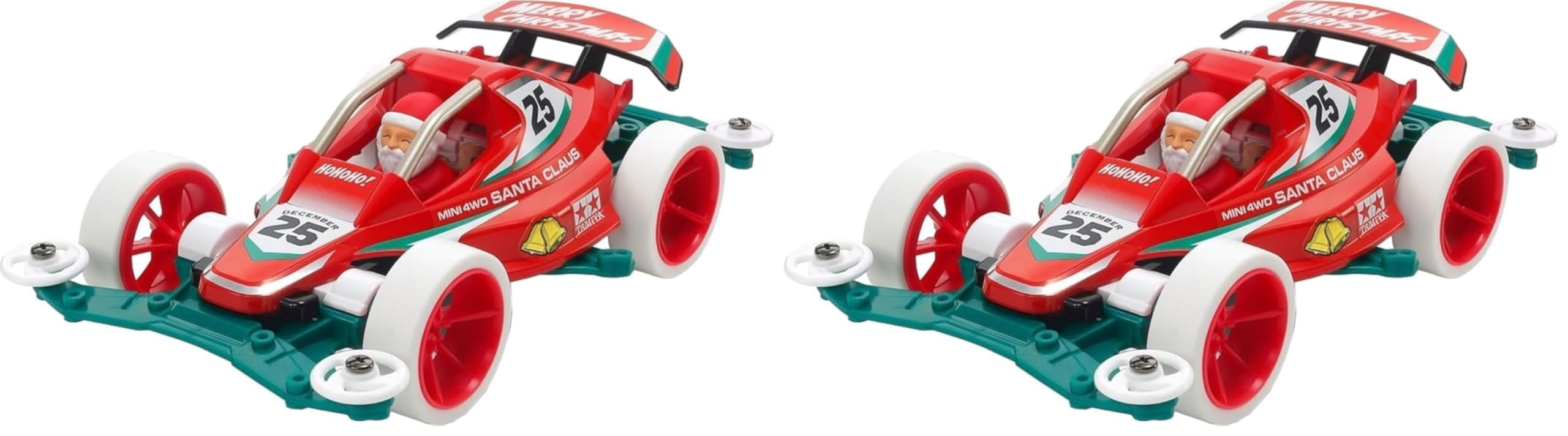Tamiya Mini 4WD Special Design Mini 4WD Santa Claus Red Racer VS Chassis 95698 (x2) : Toys & Games