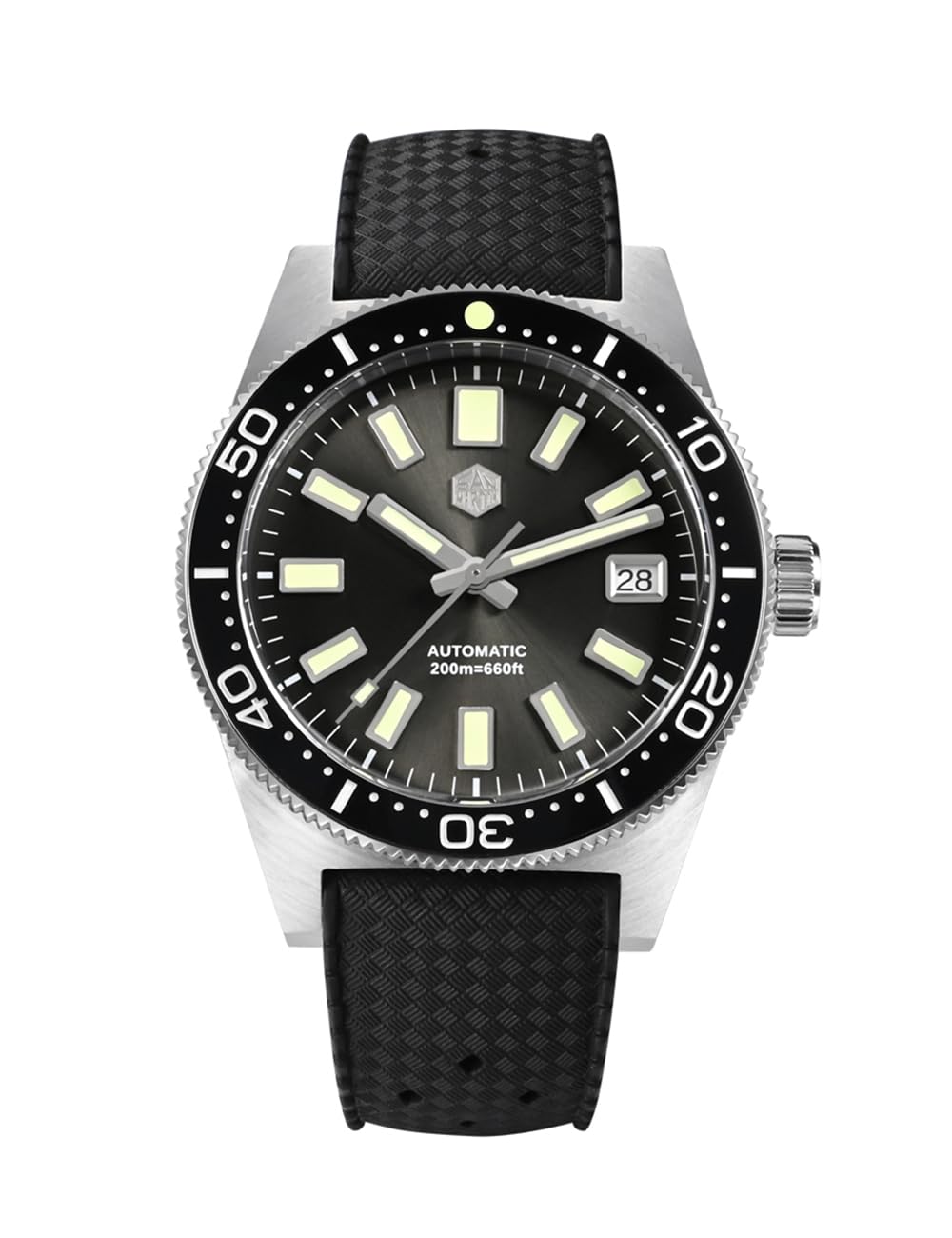 1963 WatchSan Martin Men Watch 62 mas SN007GB, 39 mm 20 Bar Diver Watch NH35 Automatic Mechanical Luxury Diving Waterproof Wrist Watch