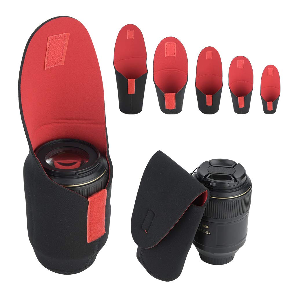 Set di custodie protettive per custodia per obiettivo fotografico per gli amanti della fotografia reflex