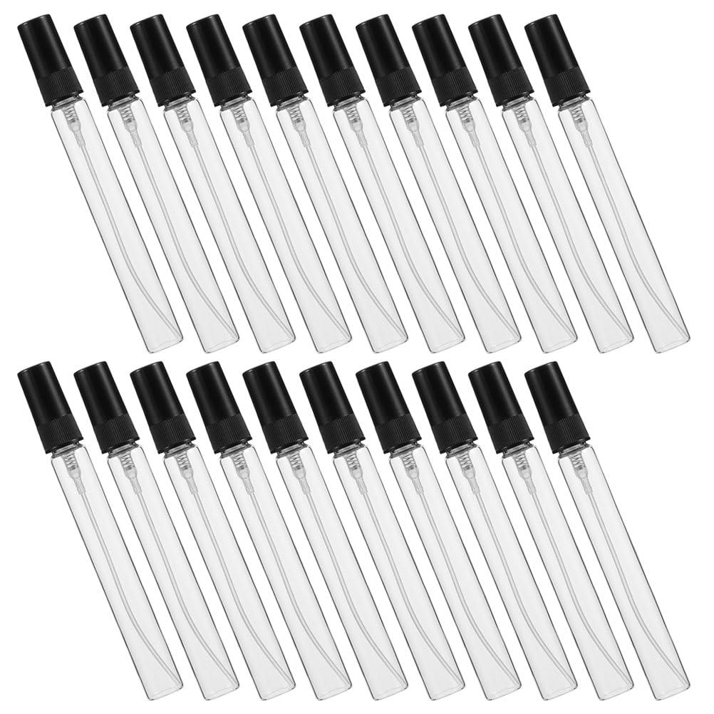 Cabilock Nachfüllbare Parfüm-Zerstäuberflaschen, leerer Glas-Sprühbeutel mit Trichter und Tropfer, auslaufsicher, feiner Nebel, Reisegröße, Sprühgerät für Duft, ätherisches Öl, Toilettenartikel, 50