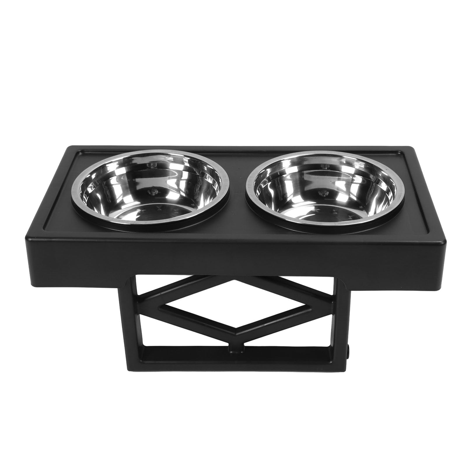 Ciotole Rialzate Regolabili per Cani e Gatti con Supporto in Acciaio Inox Altezza Variabile, Doppia Ciotola, Design Moderno per Pasti Comodi e Ordinati