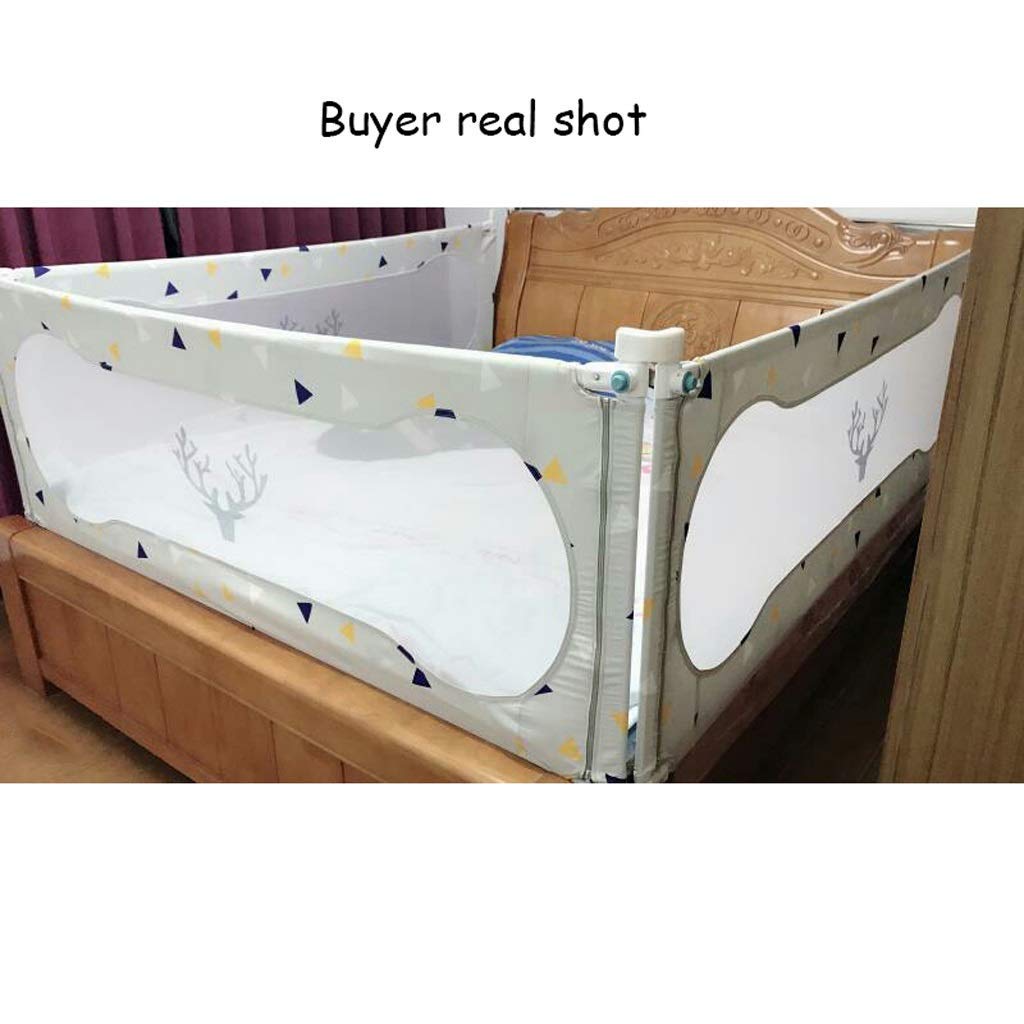 Sponde per Letto, Sponda di Sicurezza per Letto con Rete ventilata, sponda anticaduta per Letto Grande, sponda Universale per Letto, Sollevamento Verticale, Regolazione a 8 velocità (Colore