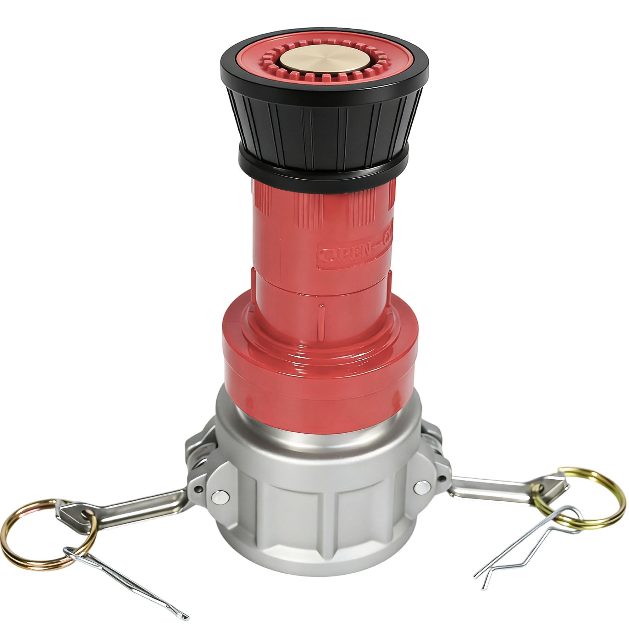 2 Inch NPSH Fire Hose Nozzle with Aluminum Camlock Coupling