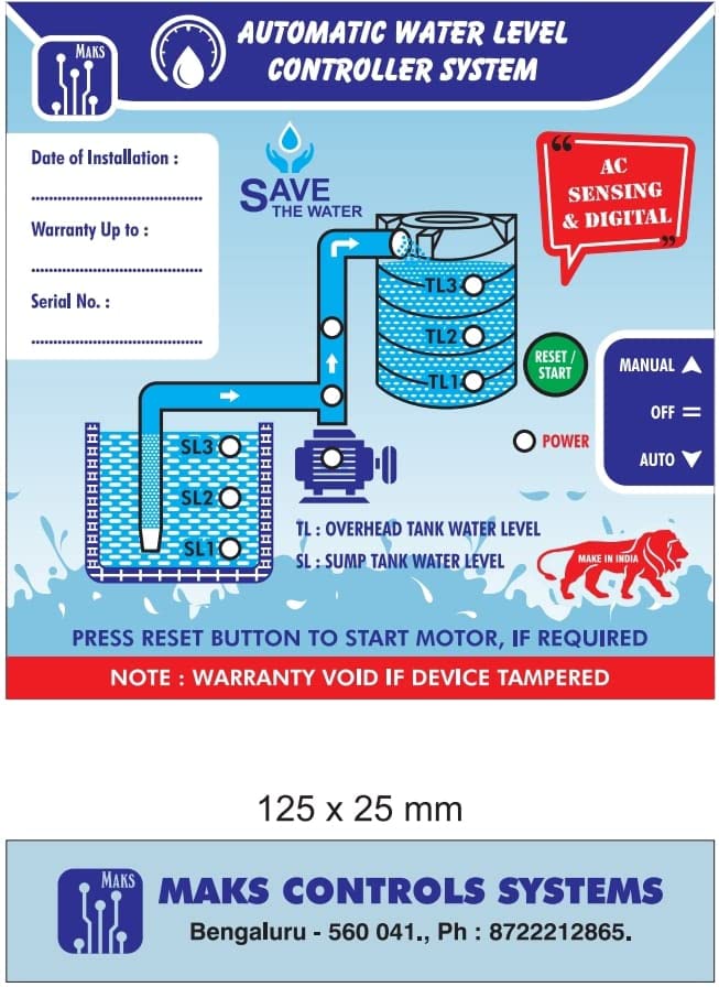 Buy Fully Automatic Water Level Controller with Two Water Level ...