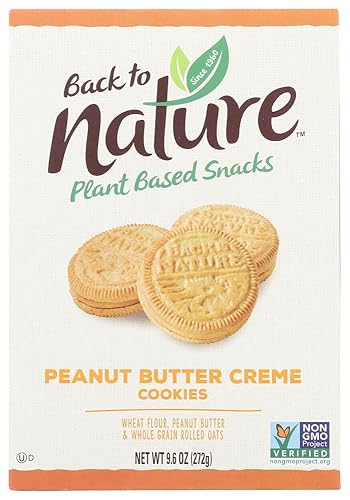 Back to Nature Cookies - Crema de mantequilla de maní - 9.6 onzas (paquete de 3)