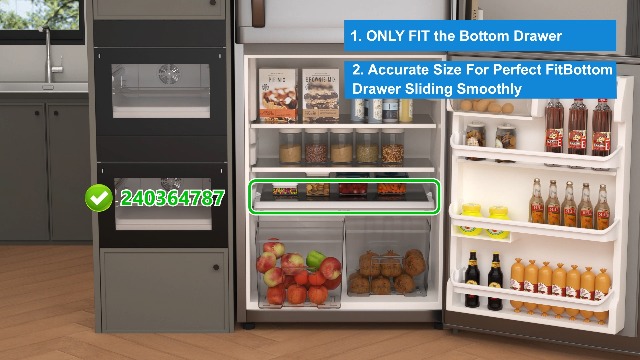 Amazon.com: UPGRADED 240364787 Refrigerator Crisper Drawer Cover
