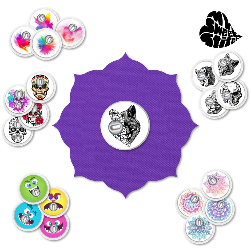 MySweetStitch, 25 x Freestyle Libre 3 Patches Mandala, Overpatch diameter 65mm, Waterproof, Breathable, Skin-Friendly - Image 4