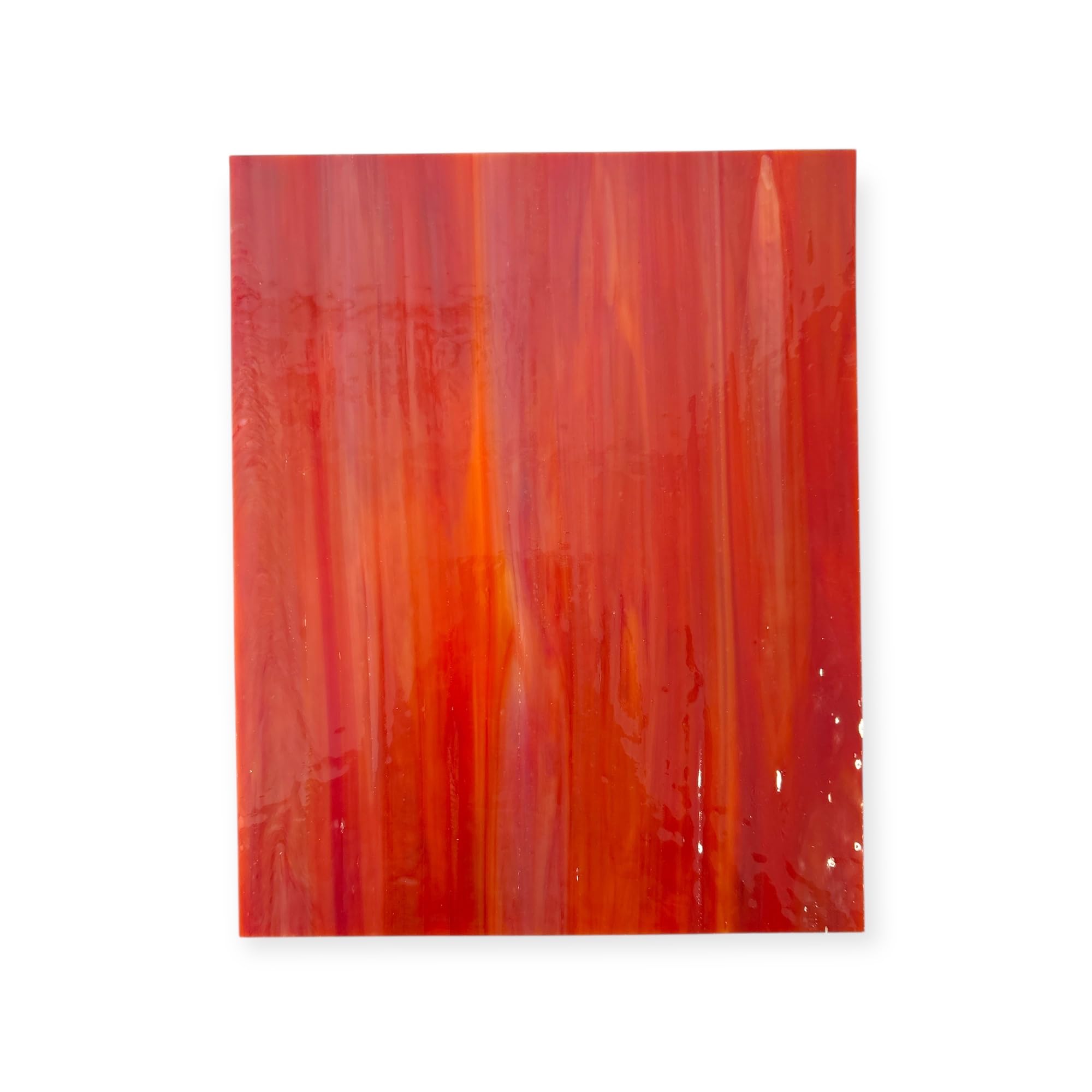 Wissmach Stained Glass Sheet: Red Dense Opal (8"x12"-1 Sheet) by BiNARi Glass Studio-picture-12