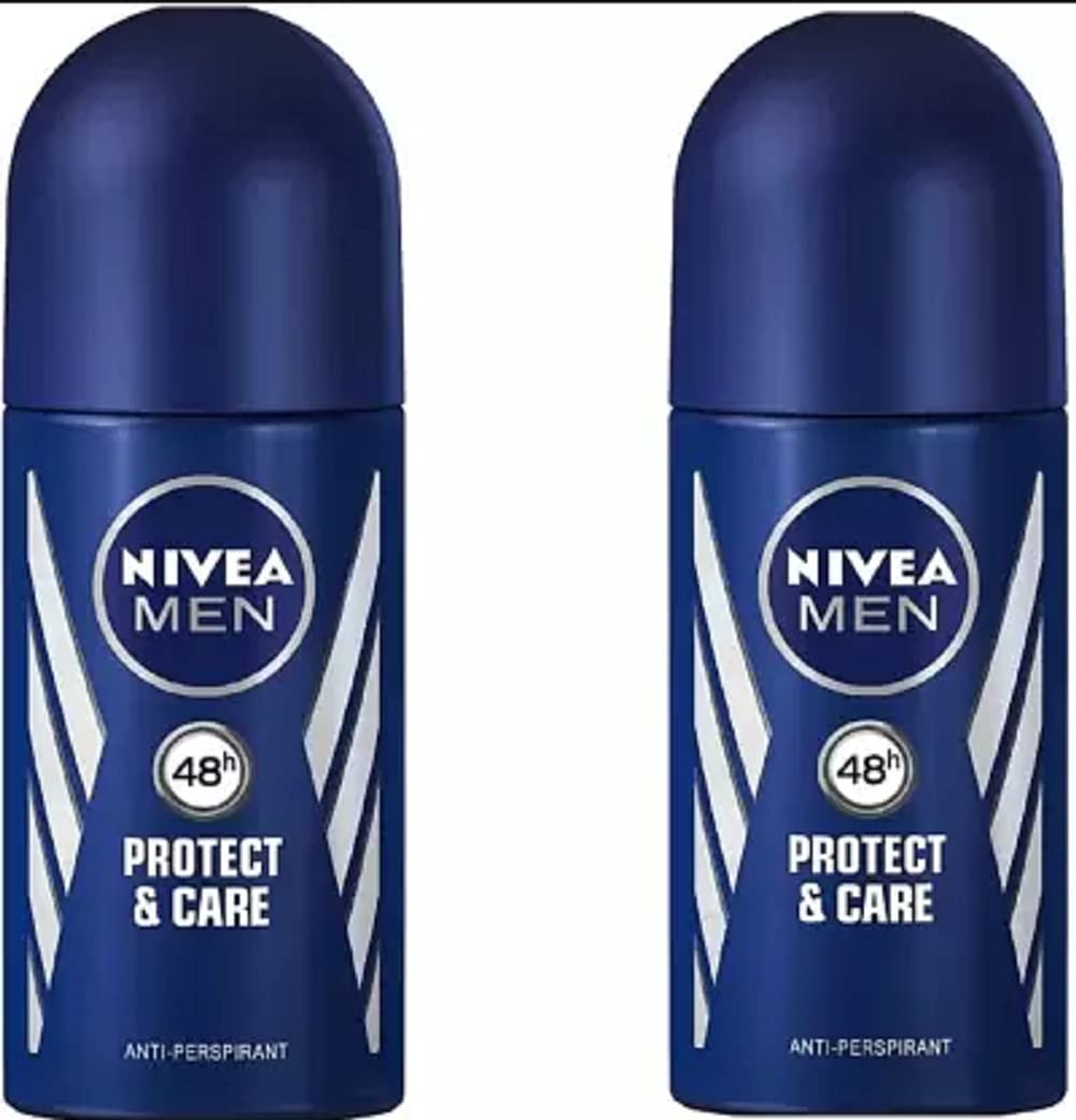 Nivea Men Protect & Care #411 Fresh Scent Deodorant Roll On - (50 Ml, Pack Of 2)-image-46