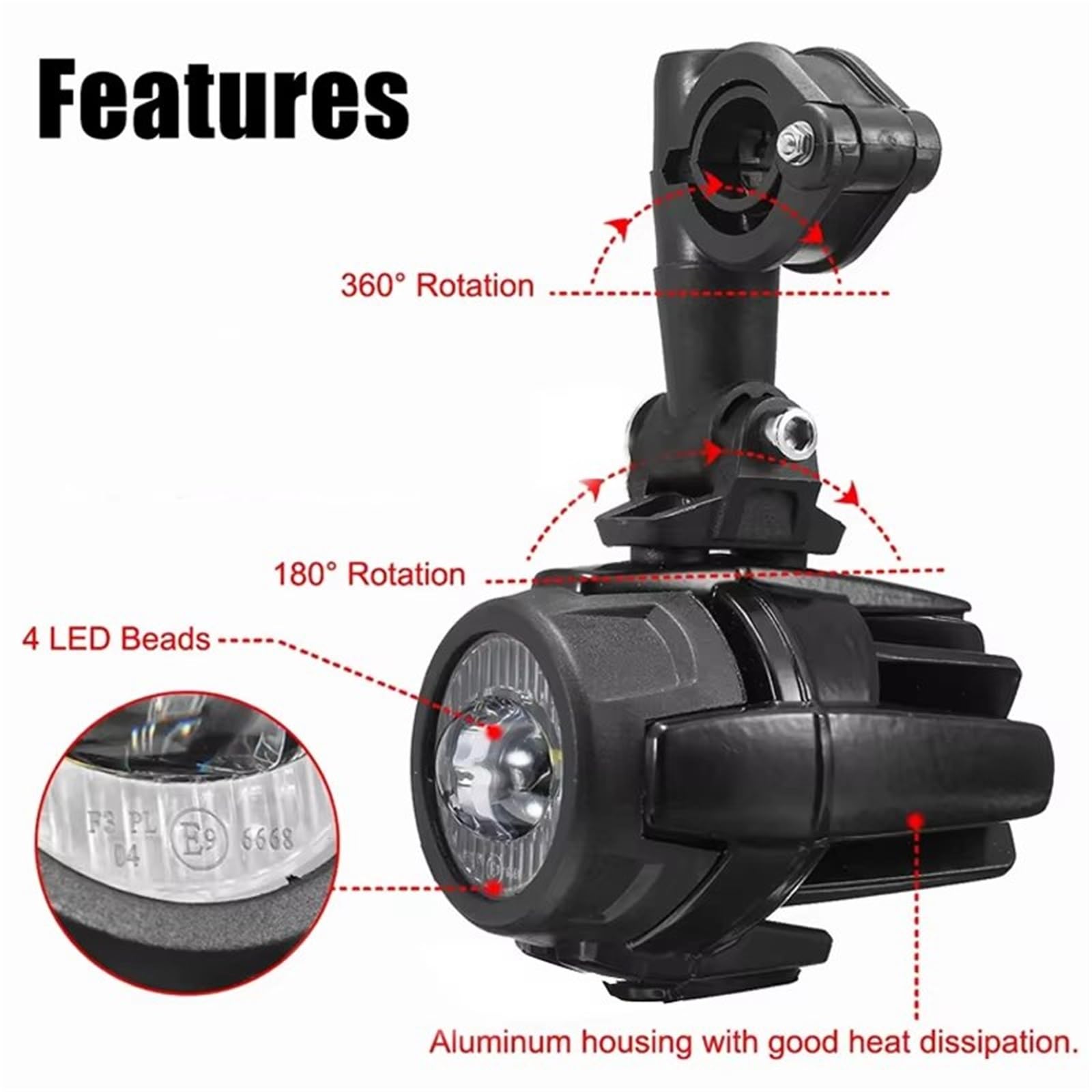 Faro Anteriore per Moto per CRF 1100 L per CRF1100L per L'Africa per Twin Moto Fendinebbia Kit Luci di Guida Ausiliarie A LED