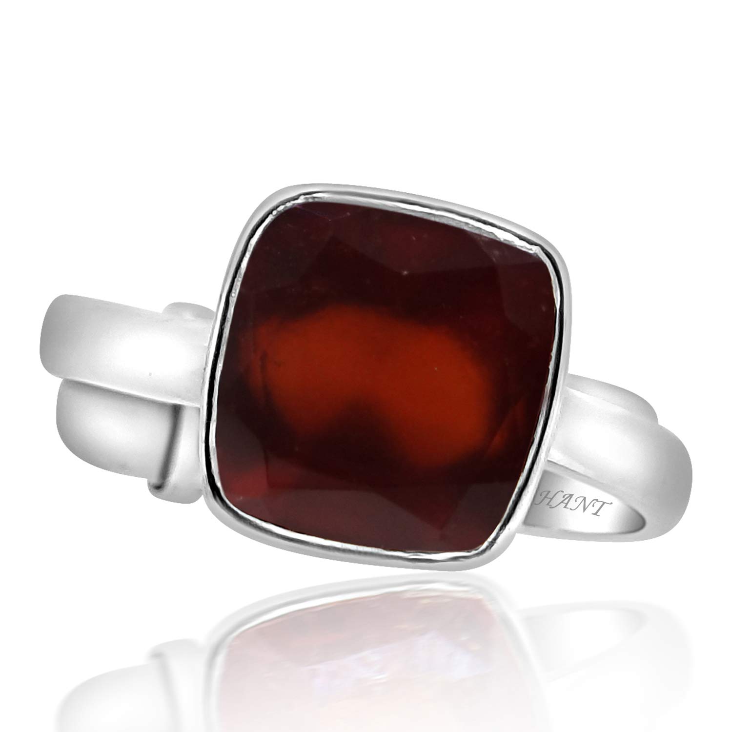 Arihant Gems & Jewels 12.25 Ratti Hessonite Garnet (Gomed) Gemstone with 925 Silver Adjustable Ring | Natural and Certified | Astrological Gemstone | Unisex Both for Men & Women (B08FHCQL5T) Amazon Price History, Amazon Price Tracker