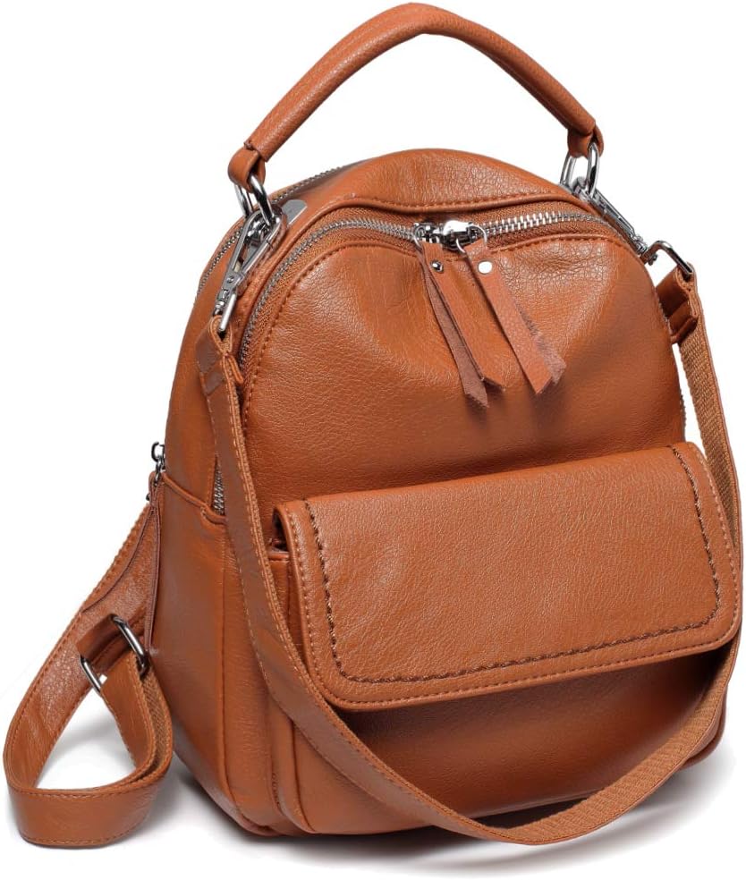 Chase ChicMini Backpack Purse,ChaseChic PU Leather Women Convertible Shoulder Bag 2 ways
