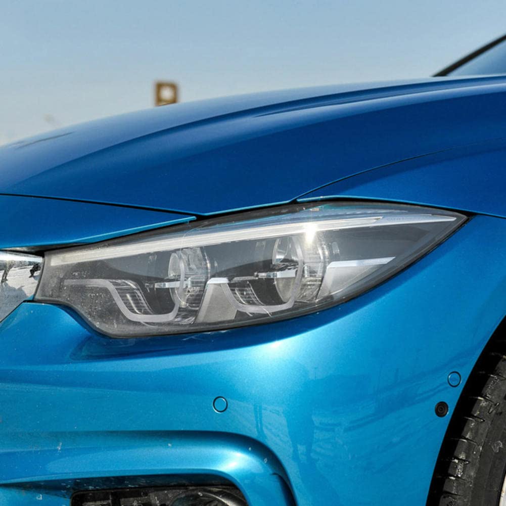 2 Pezzi Auto Faro Tinta Nero Pellicola Protettiva Vinile Protezione Adesivo TPU Trasparente, per BMW 4 Series F32 F33 F36 Accessori