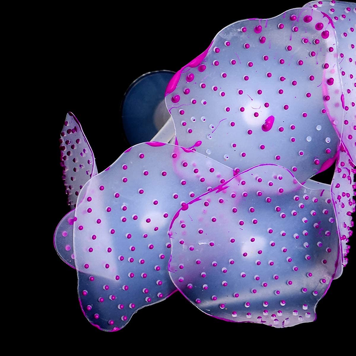 Silicone artificial coral plant decoration aquarium glowing landscape purple