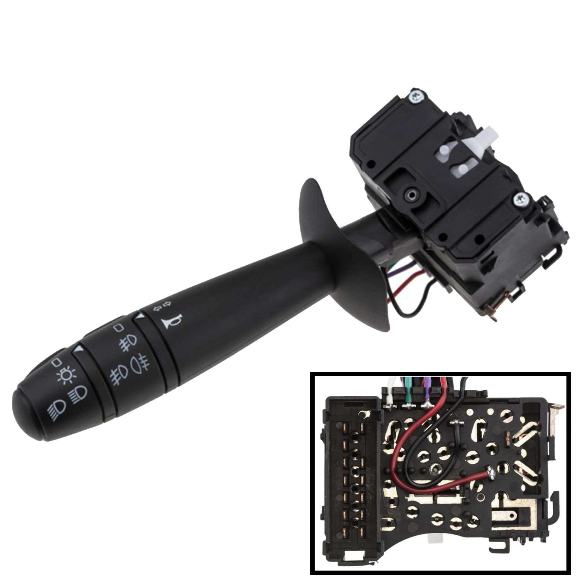 Partsline Commodo Interrupteur de Colonne de Direction compatible avec Twingo 2 (2007-2014) - Équivalent à 7701072110