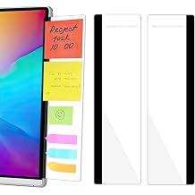 2 Pack Computer Monitor Memo Board, Acrylic Computer Monitor Sticky Note Holder, Transparent Side Panel Office Desk Organizer,Home Office Desk Accessories, Office Supplies for Women Men Computer