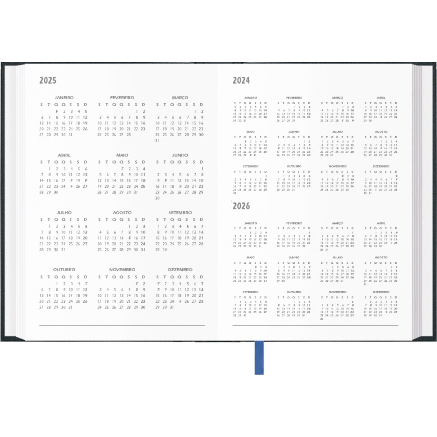 Dohe, 2025 Diary in Portuguese, Day per Page, A5 Size (14x20 cm), 12 Months January to December, Hardcover, Annual Planner - Image 3