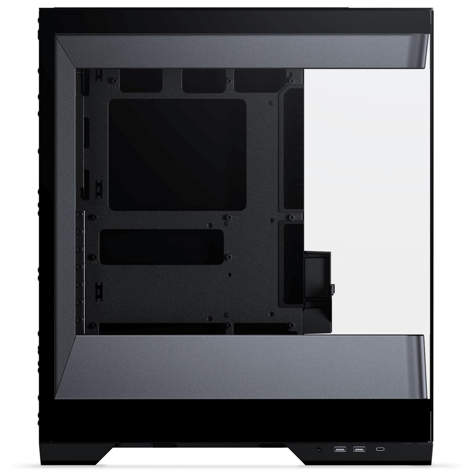 PHANTEKS Evolv S2 PC-Gehäuse Schwarz | E-ATX Midi-Tower mit Panorama-Glas, RGB, Back-Connect, 4X 120 mm Lüfter vorinstalliert