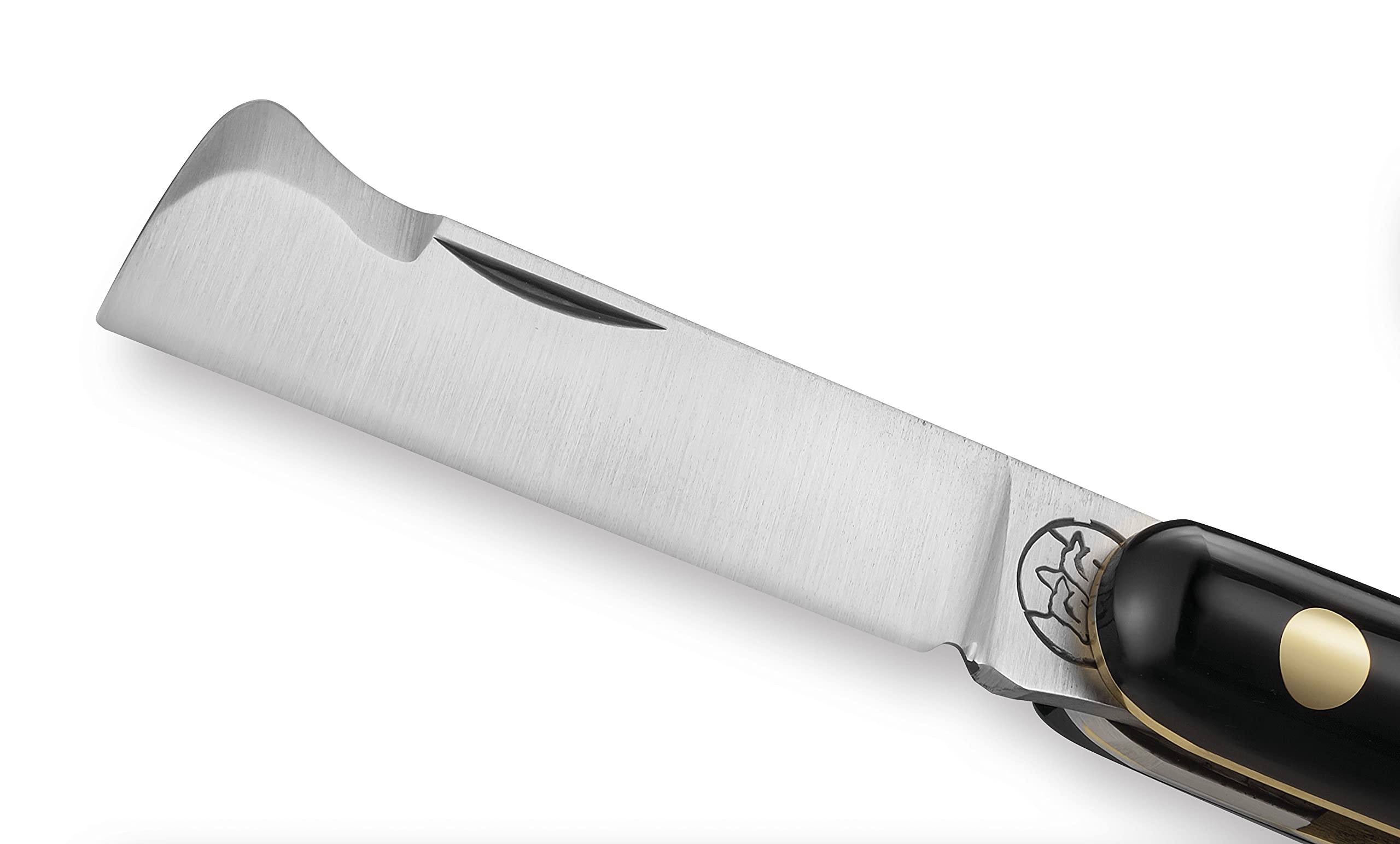 DUE BUOI COLTELLO INNESTO 202P OT CH - LAMA ACCIAIO CARBONIO BÖHLER K720