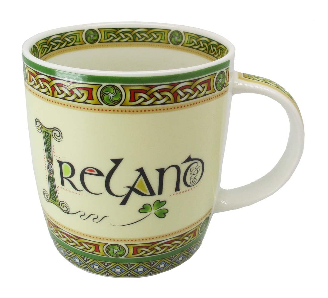 New Bone China Mug with Ireland Celtic Knot Design, 325Ml