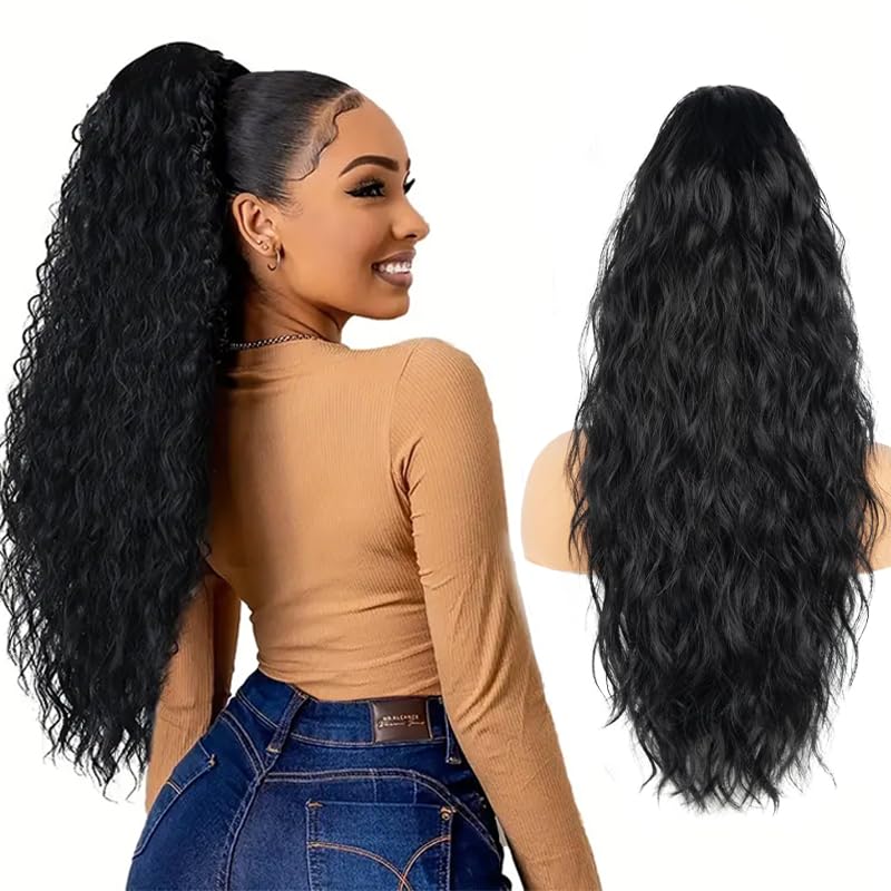 HH FASHION Claw Ponytail Extension 30 Inch Long...