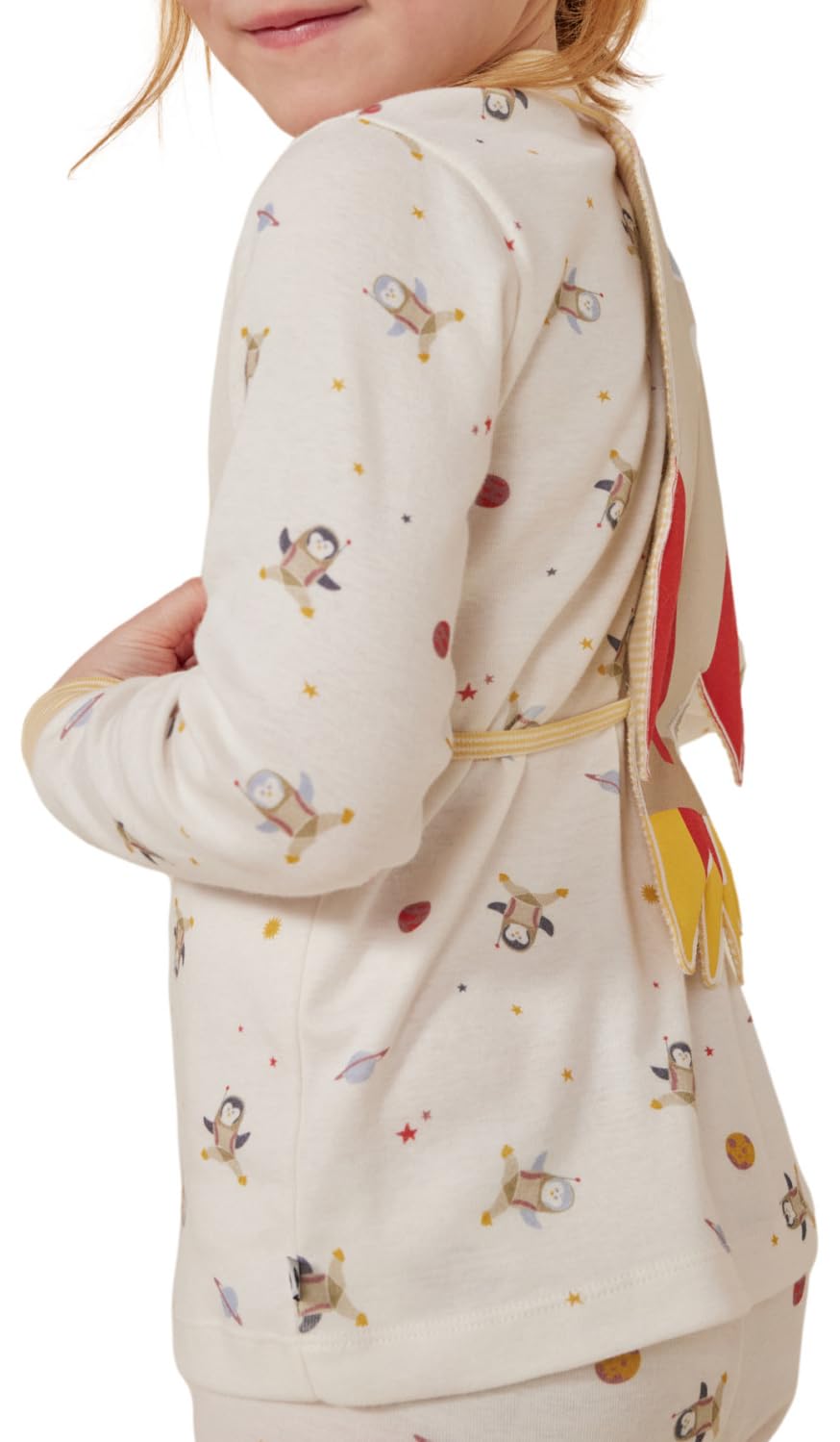Petit Bateau Mädchen A0b82 Langarm-Pyjama und Maske (1er Pack)