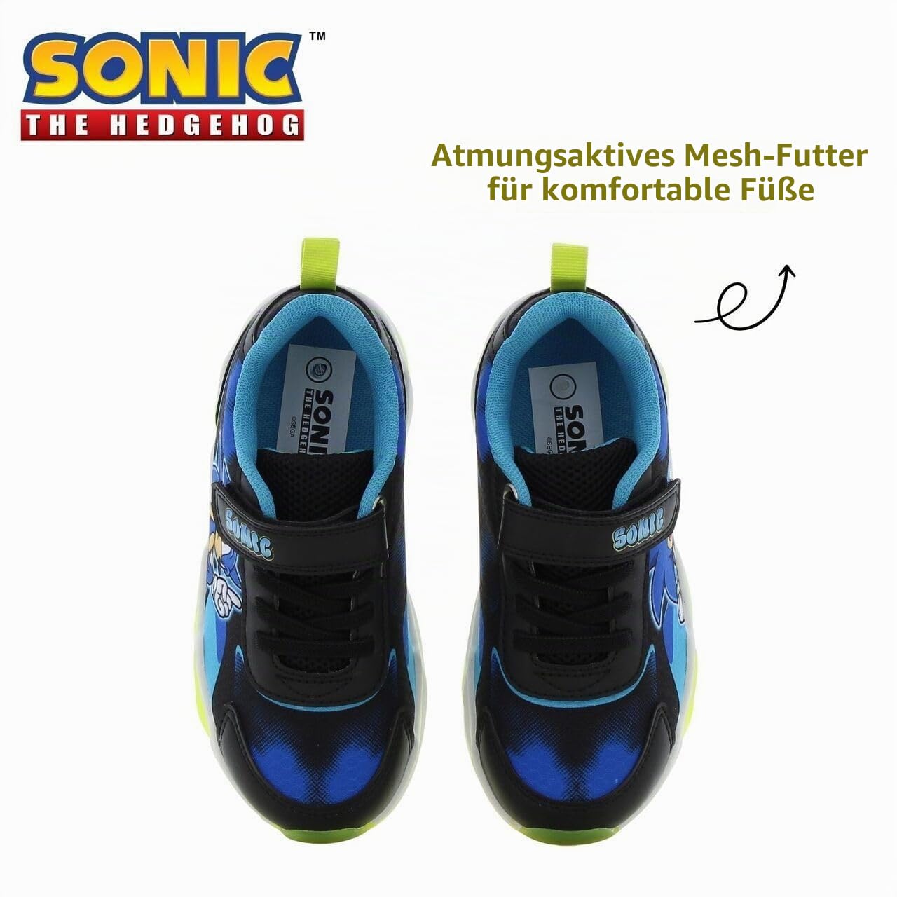 Leomil Sonic Turnschuhe Jungen, Schuhe Kinder mit LED