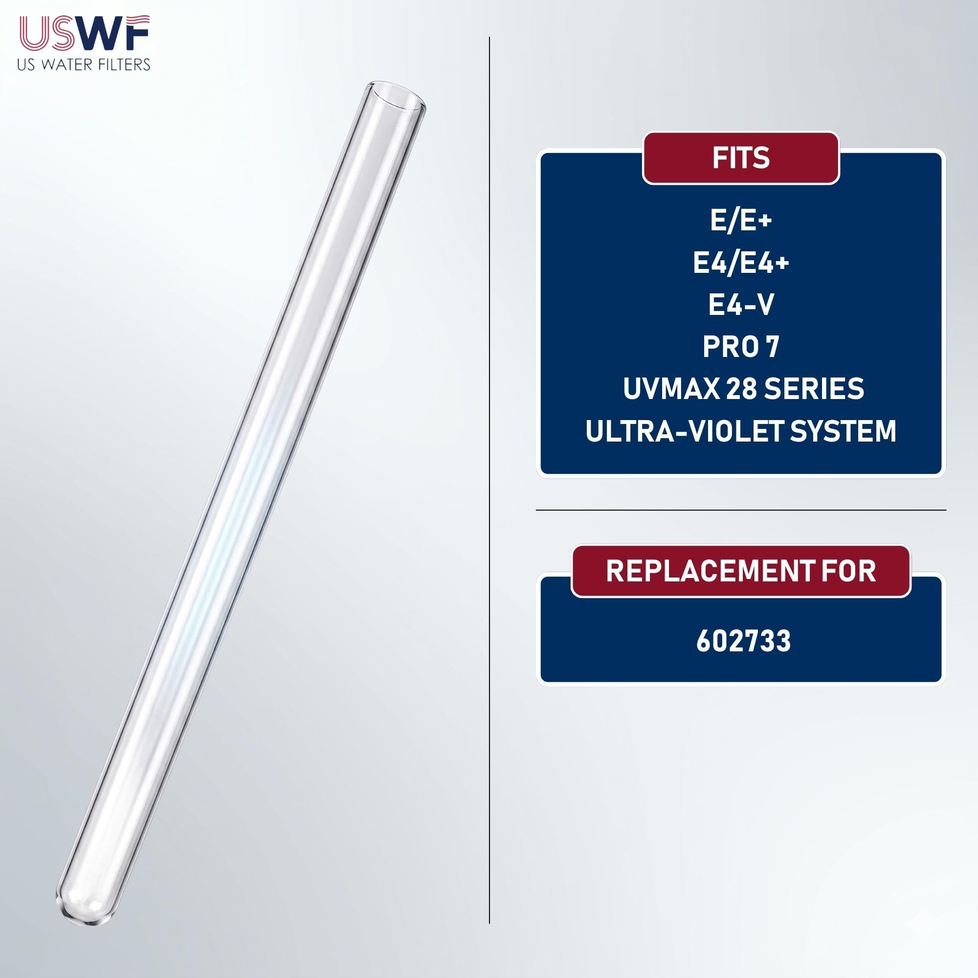 Lámpara UV | Repuesto para VIQUA 602806 | Compatible con los sistemas UV VIQUA E/E+/E4/E4+/E4-V, Pro 7 y UVMax 28 Series