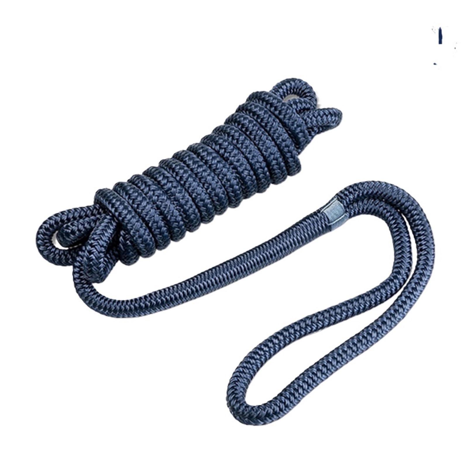 Soywim One Color Mooring Rope, Boat Dock Line,12Mmx4.6m, Blue Color