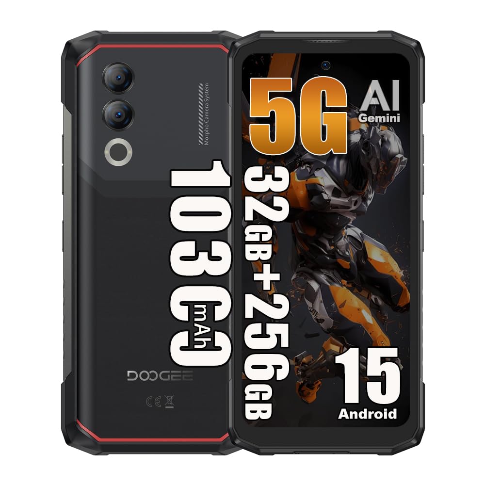 DOOGEE Blade 20 Turbo Rugged Smartphone 5G Android 15, 10300mAh