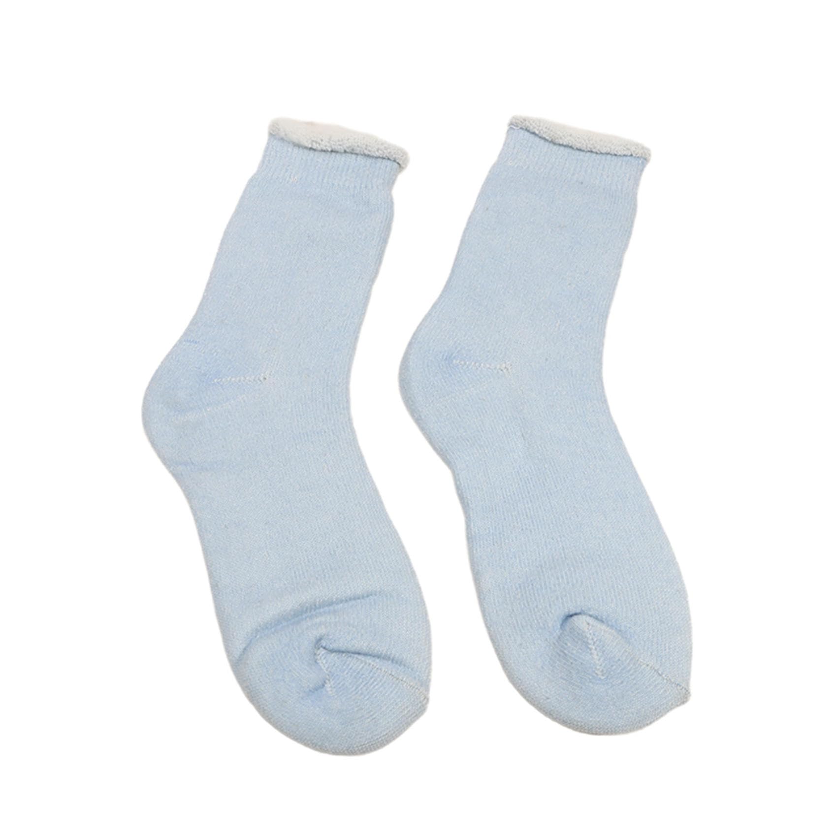 Winter Womens Socks Soft Super Thick Warm Socks Athletic Thermal Winter Socks for Gifts (US, Numeric, 15, Regular, Regular, Blue)