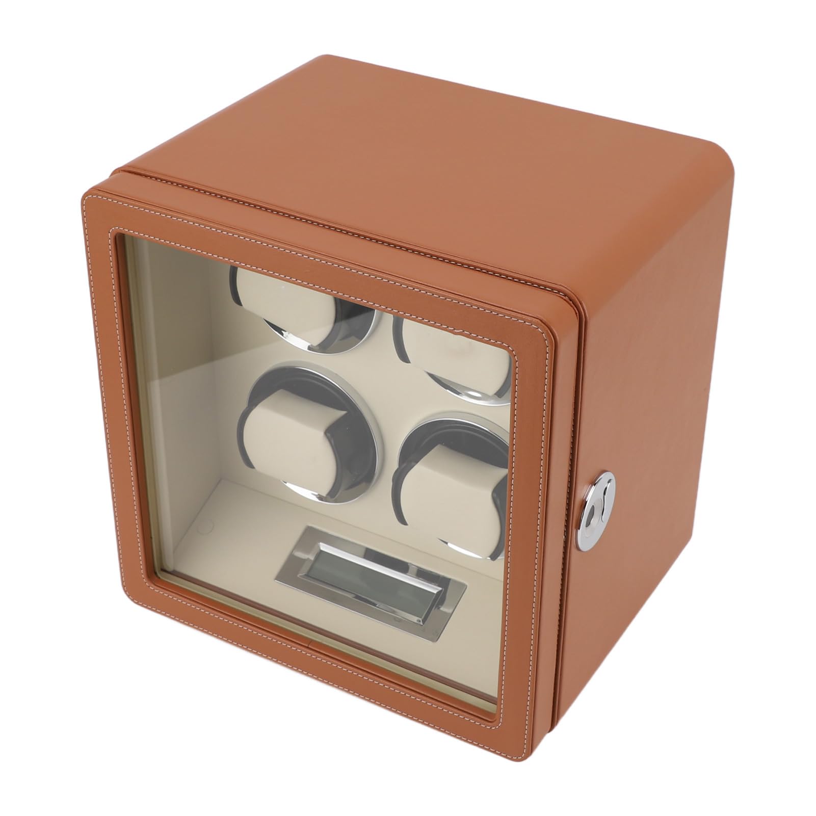 Fdit Caja Giratoria para Relojes Automáticos, Organizador para 4 Relojes