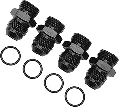 Encaixe Macho ORB, Adaptador ORB Flare Resistente a Altas Temperaturas Encaixe Universal Liga de Alumínio de 1500 PSI Robusto para Regulador de Pressão de Combustível (8AN ORB para 8AN)
