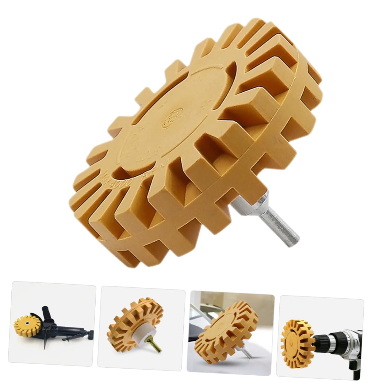 5 Stück Eraser Wheel Radierer für Aufkleberentfernung Effektives Werkzeug zum Entfernen von Kleberesten für Auto Haushalt und Industrie Langlebig und