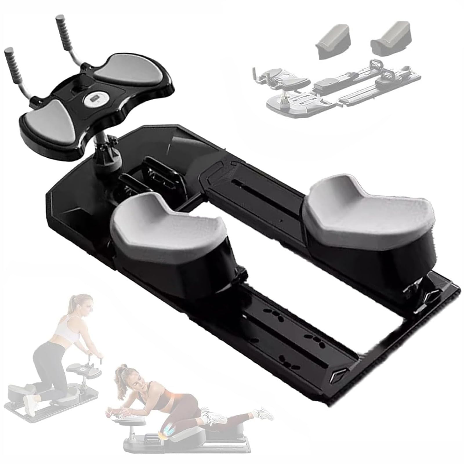 Multifunctional crawling exercise,adjustable stretcher machine Black