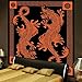 WonderWall-OrientalDragons Wonder Wall ~ Oriental Dragons ~ Giant Tapestry Bedspread ~ 90